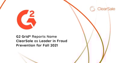G2 Grid® Reports Name ClearSale as Leader in Fraud Prevention for Fall 2021