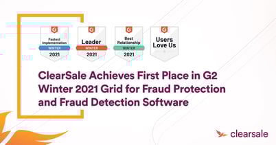 ClearSale Achieves First Place in G2 Winter 2021 Grid for Fraud Protection and Fraud Detection Software