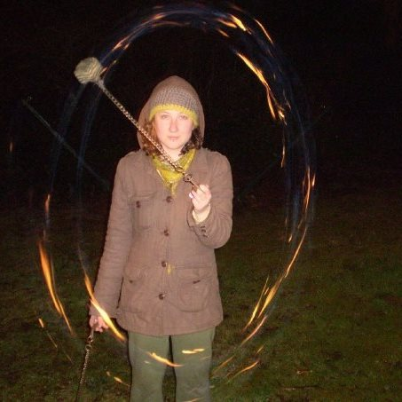 Picture of Faye McEachern firespinning