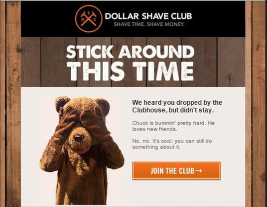 example of a creative checkout abandonment email