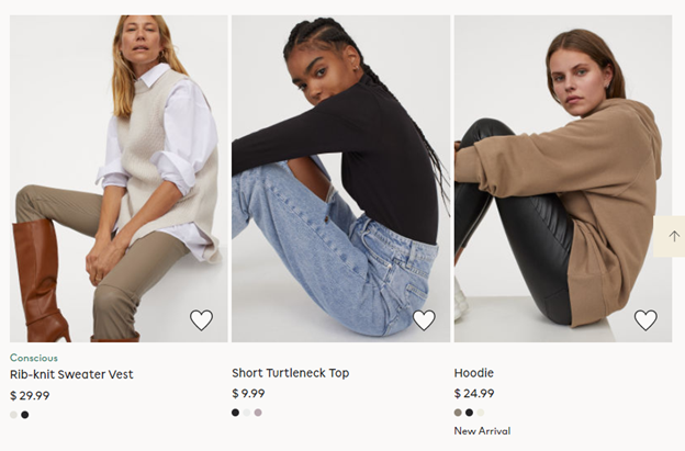 images of online store products