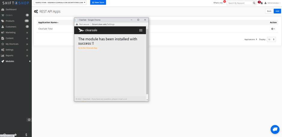 SHIFT4SHOP STEP 3 SUCCESS