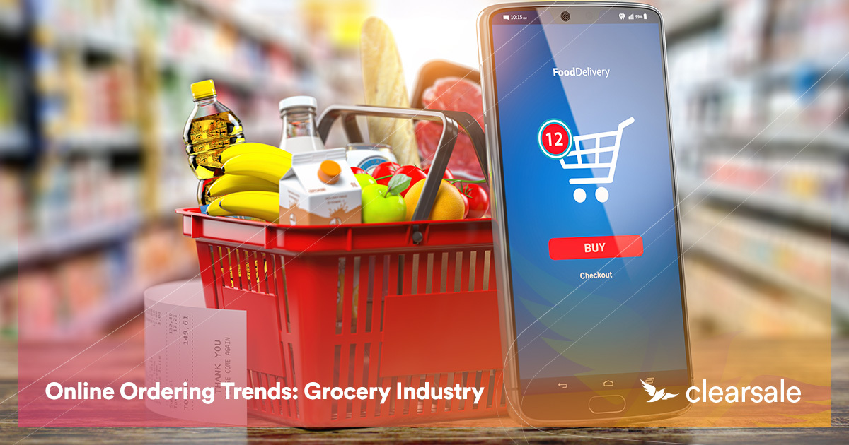 Image of a grocery basket and a text that says: 