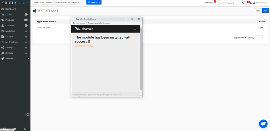 SHIFT4SHOP STEP 3 SUCCESS