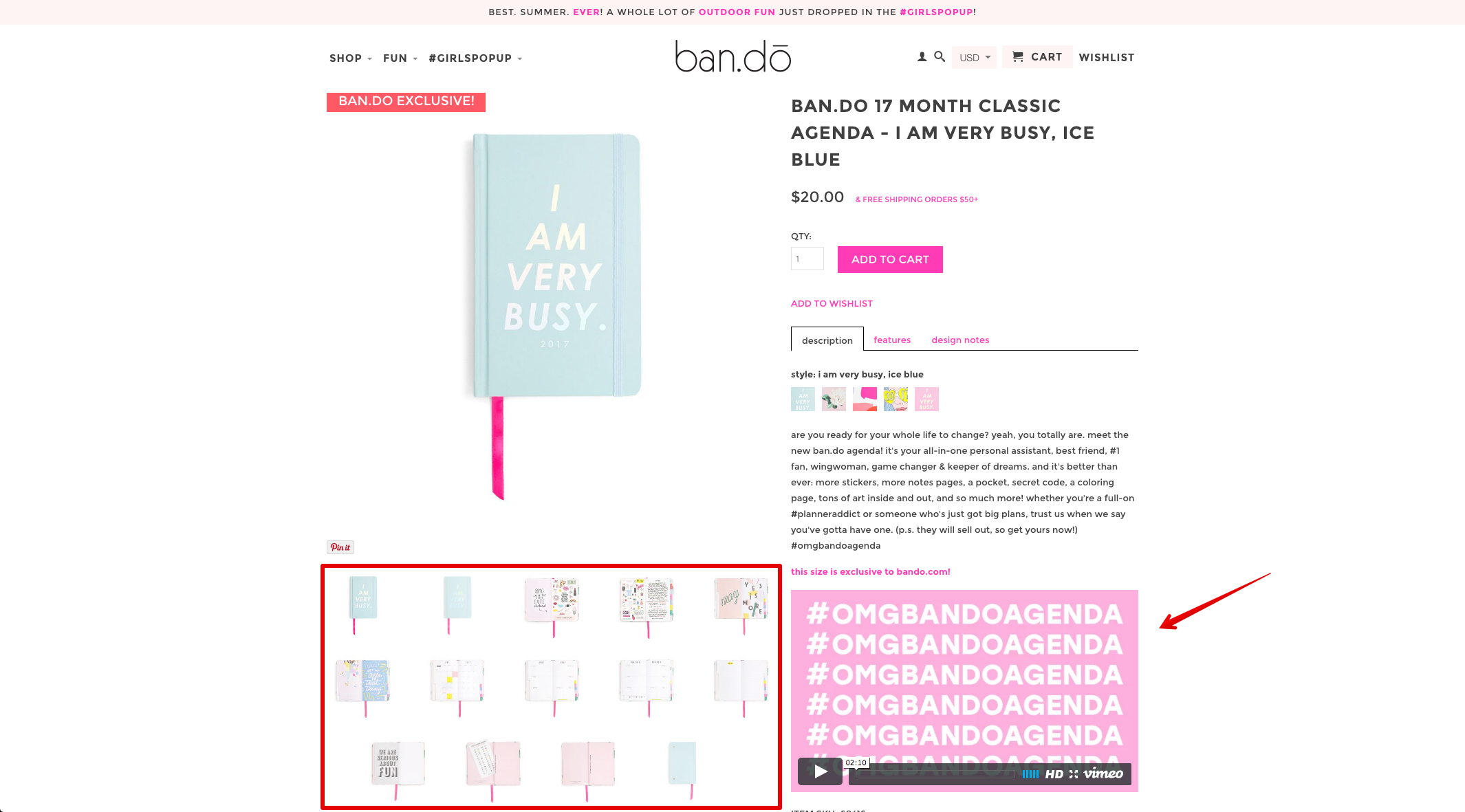 Example of high quality image usage in products