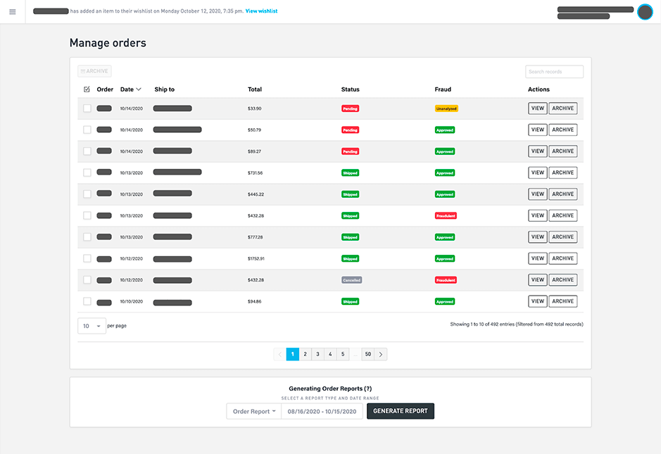fraud-detection-sitemanager-view