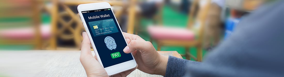 a person making a mobile payment