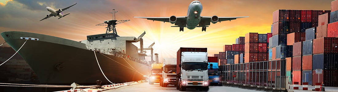 airplane, truck and ship