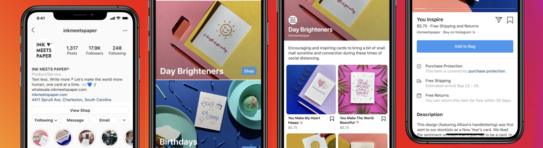 Instagram Shop screen