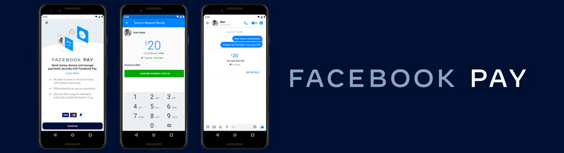 Facebook Pay screen