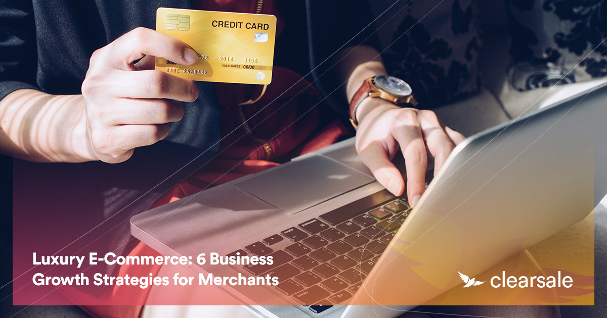 Image of a online shopper holding a credit card a text that says: 