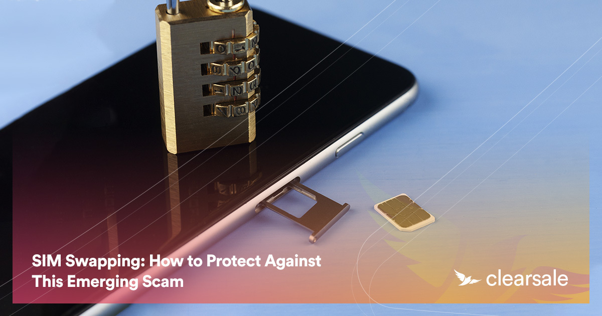 Image of a mobile device with a lock securing the SIM card and a text that says: 