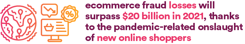 ecommerce fraud losses will surpass $20 billion in 2021, thanks to the pandemic-related onslaught of new online shoppers